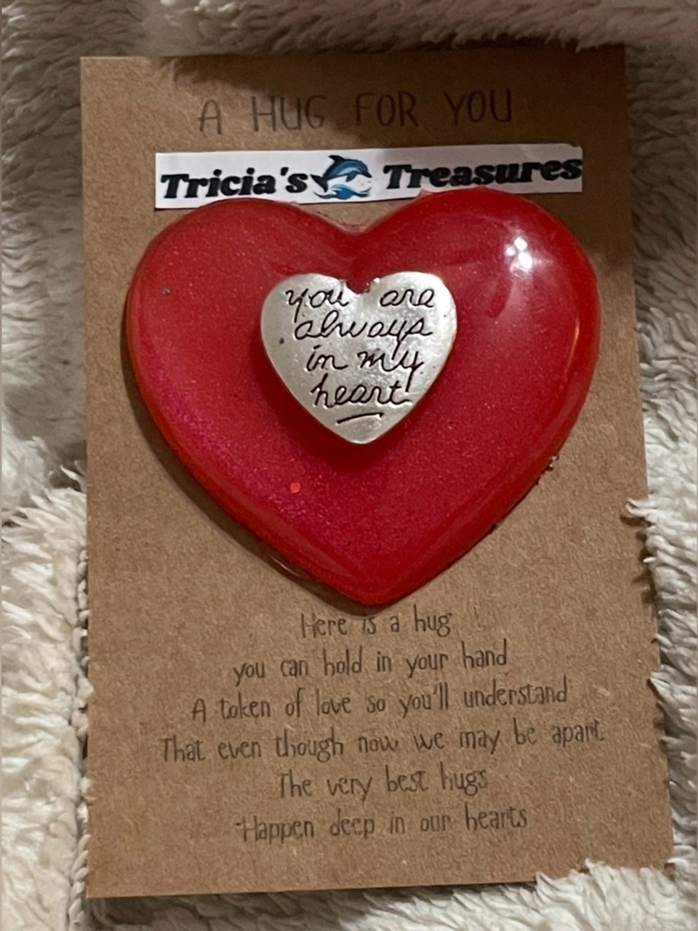 Handcrafted Heart Token Keepsake